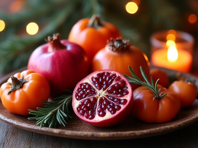 Festive Holiday Fruit Celebration Basket
