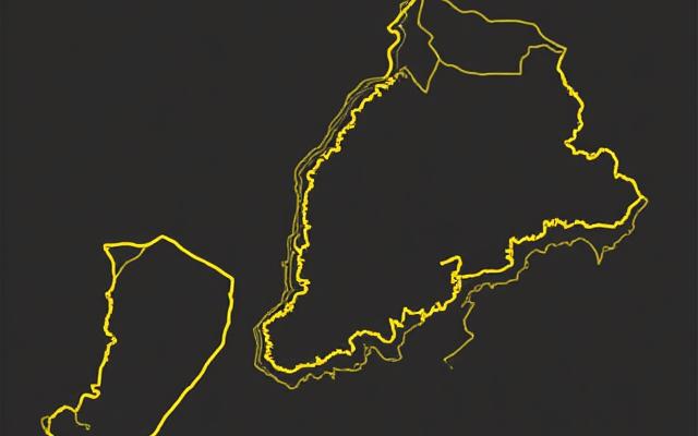 Minimalist map of Brooklyn delivery zones