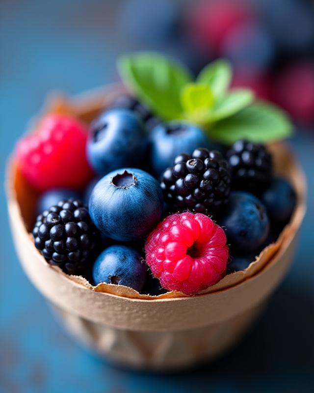 Hand-picked wild berries