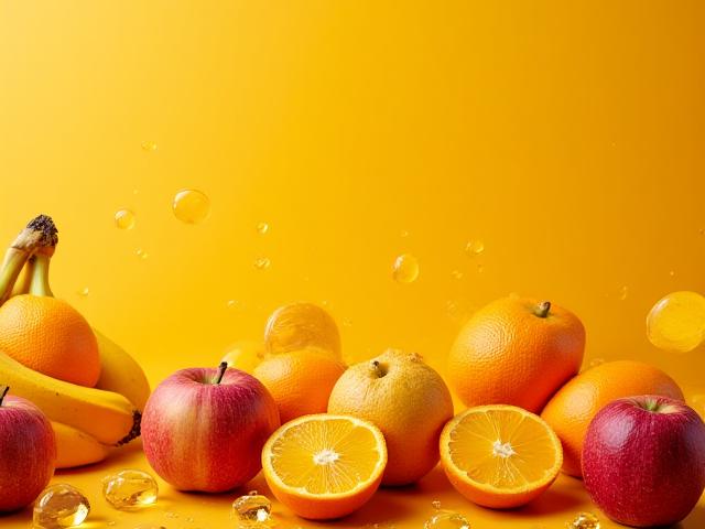 The Energy Box with bright citrus and bananas