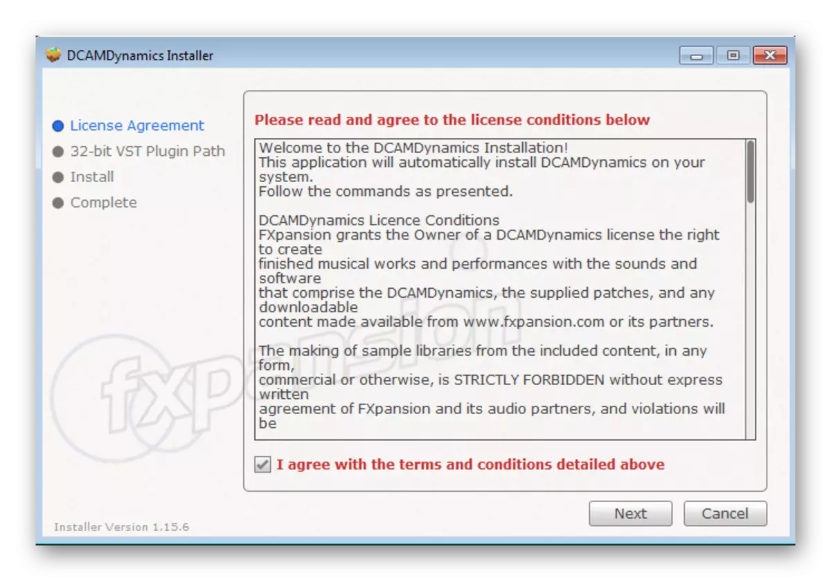 ライセンス契約の条件FL Studio Pluginのインストール
