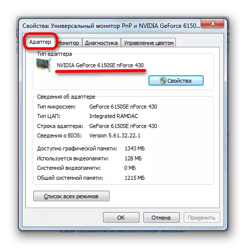 Scherm-eigenschappenvenster in Windows 7