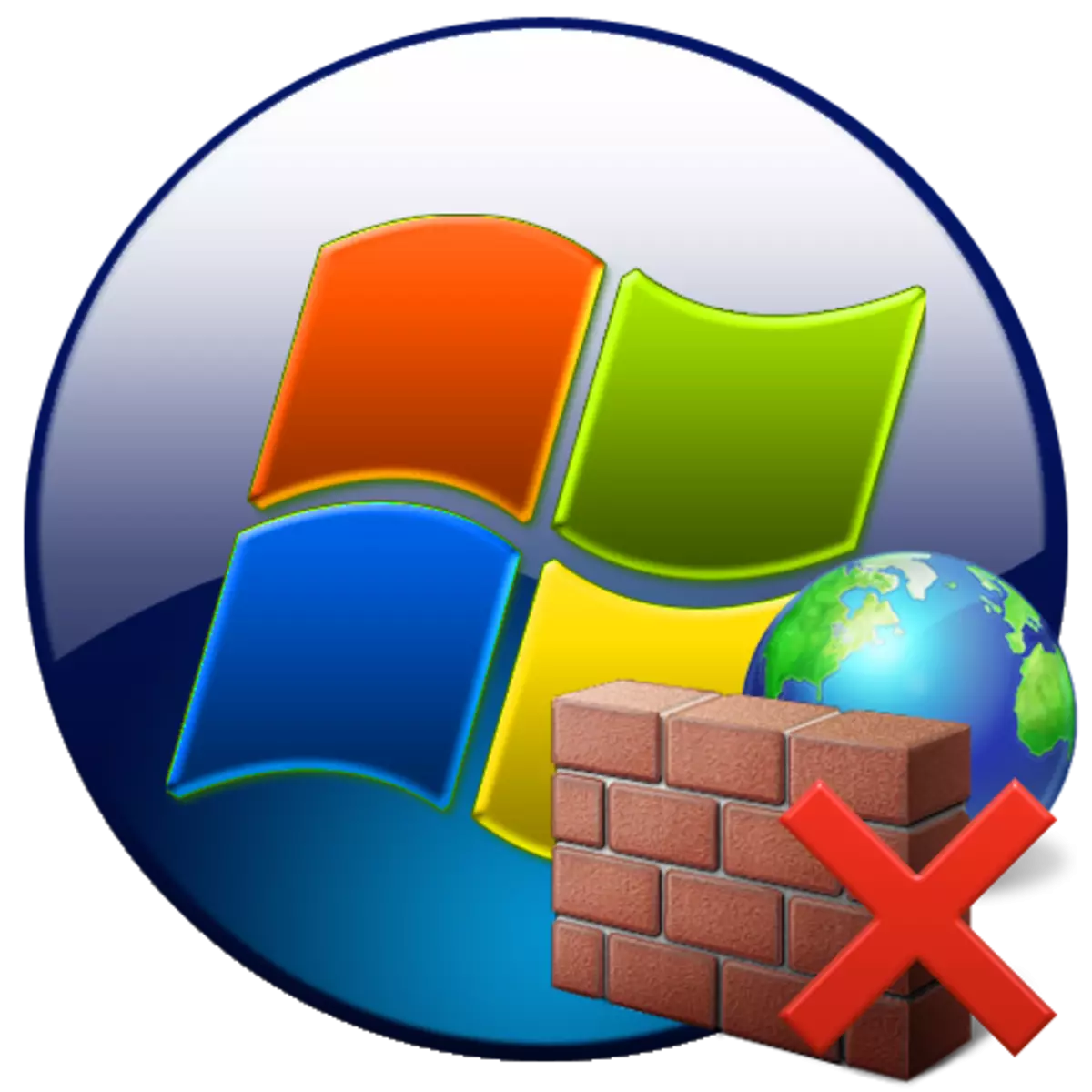 Адключаны брандмаўэр ў Windows 7