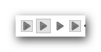 VLC Media Playerのボタンの外観の例