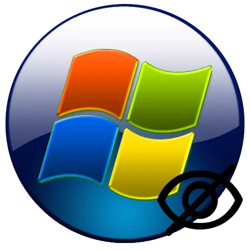Folders sy rakitra miafina ao amin'ny Windows 7