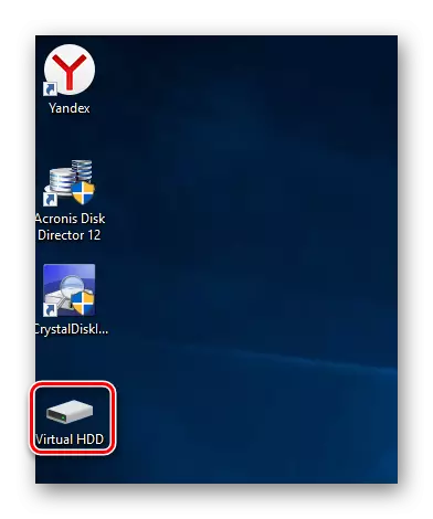 Etichetă hard disk virtuală pe desktop