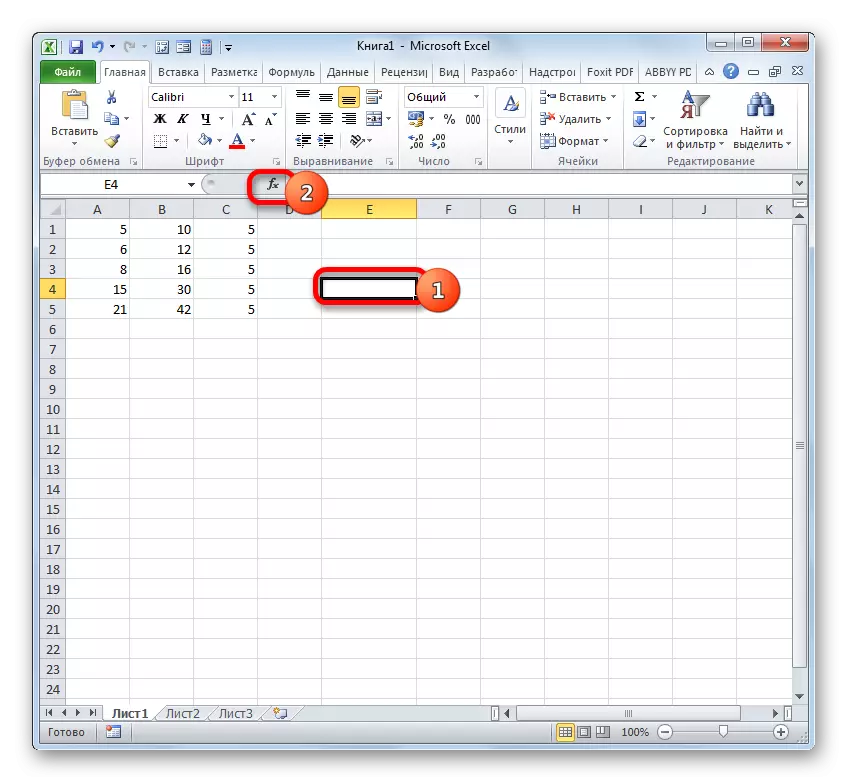 Пераход у Майстар функцый у праграме Microsoft Excel