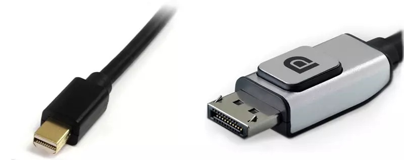 Tipos de conectores DisplayPort