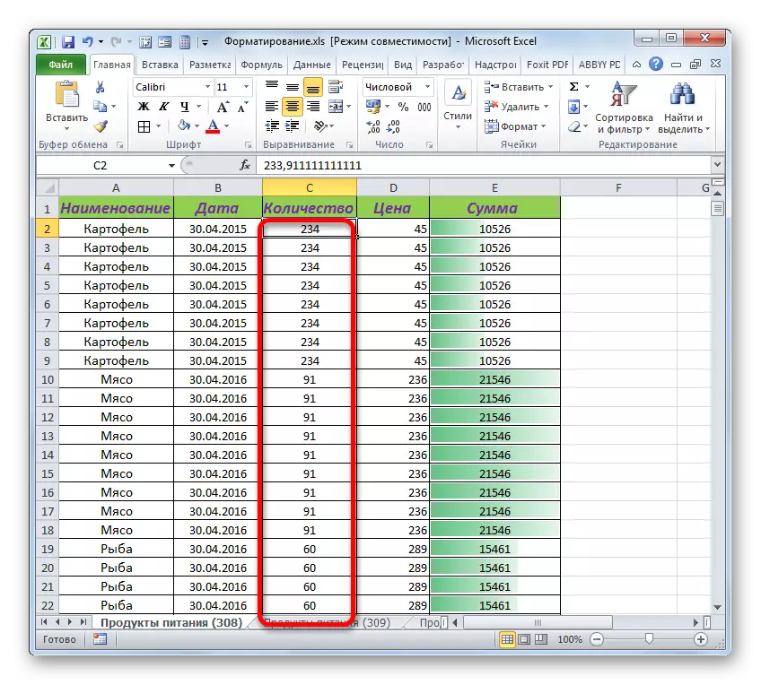 Formatação condicional removida no Microsoft Excel