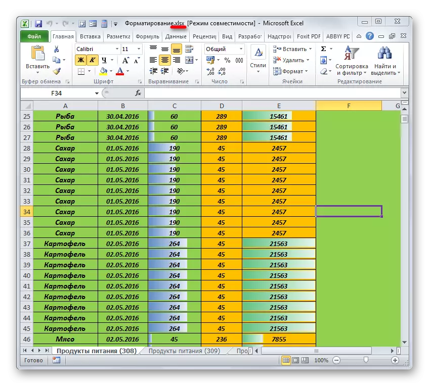 The document is saved with another extension in Microsoft Excel