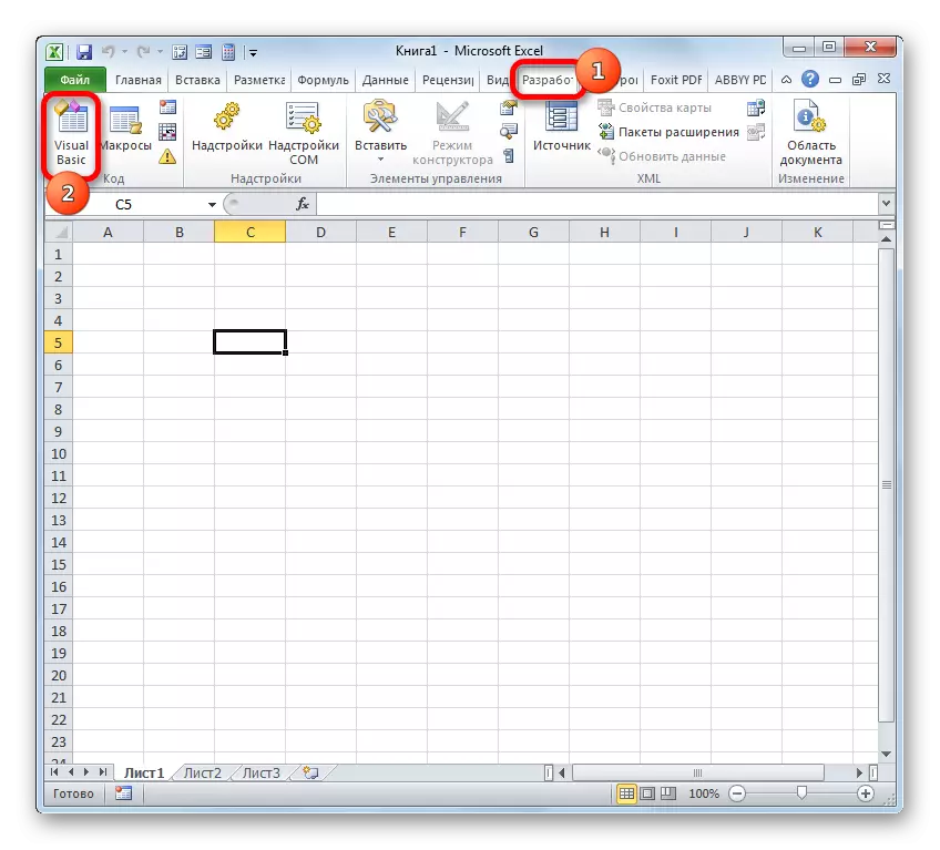Ir ao editor de Macro en Microsoft Excel