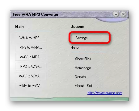Kostenlose WMA-MP3-Konverter-Einstellungen