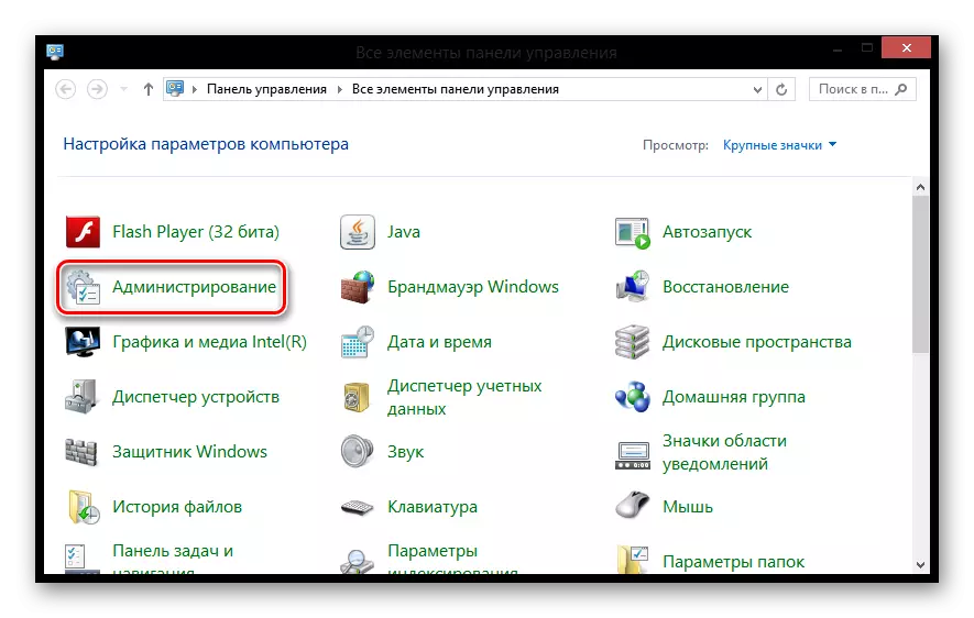 Windows 8 administratsiooni juhtpaneel