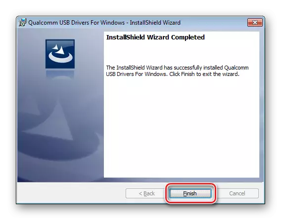Installere Driver Driver Qualcomm USB-drivere for Windows Fullføring