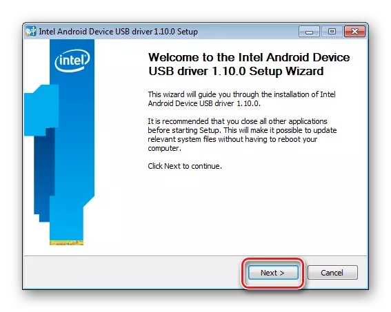 Installeer Intel Android-stuurprogramma's Start
