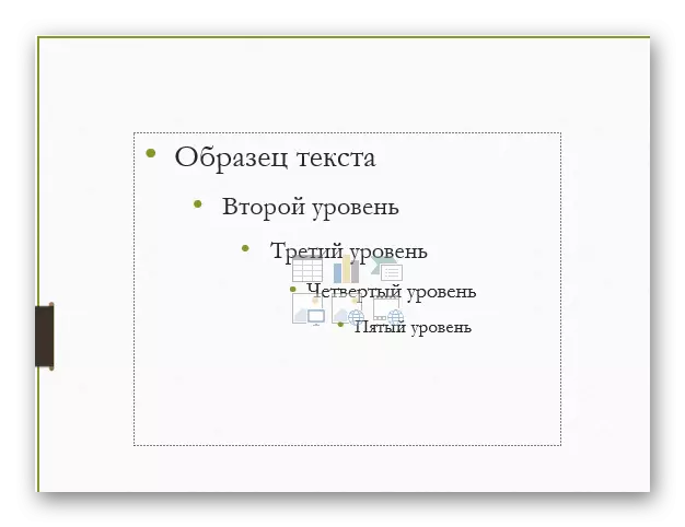 PowerPoint tərtib content sahəsi