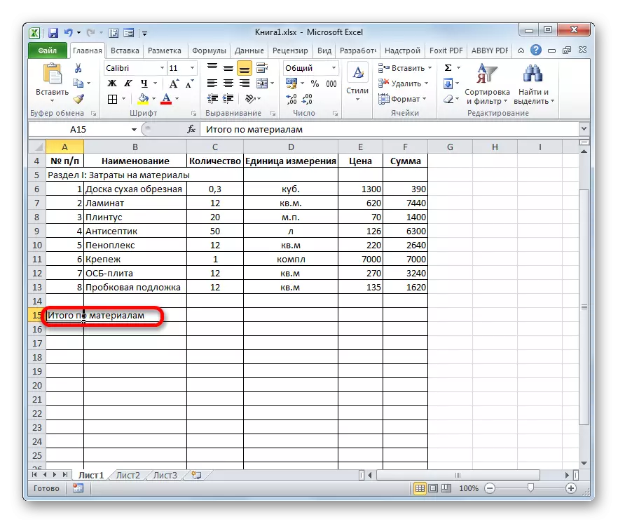 Creazione di una linea di riepilogo basata su Microsoft Excel