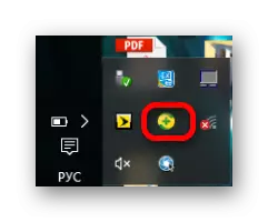 Icona antivirus na bandexa Windows 10