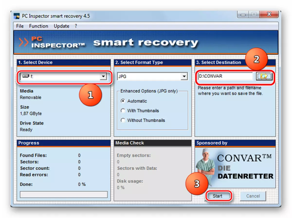 PC Inspector Smart Recovery Program Parametre