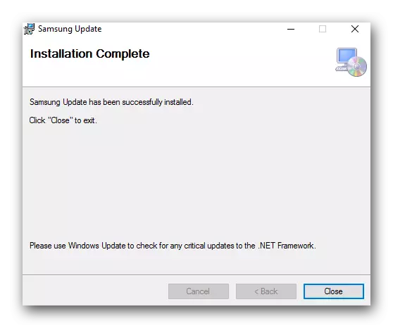 Instalación de actualización de Samsung