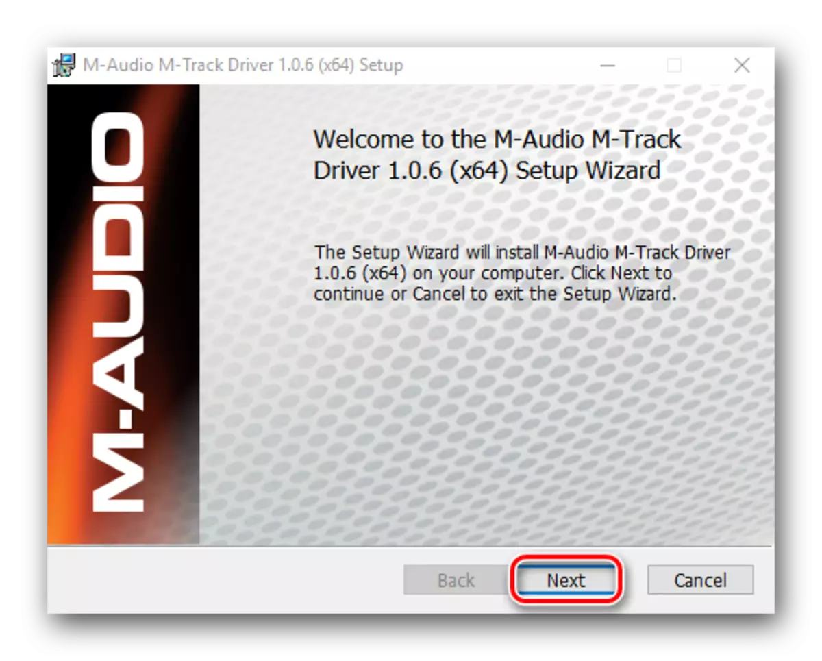 Main Window M-Track Installery
