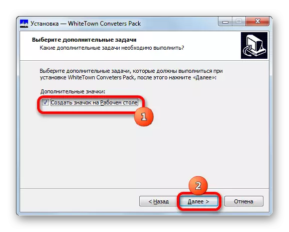 Kreye yon icon sou pake a Desktop Convertisseurs pake