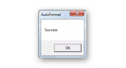 AutoFormat 도구에서 서식 완료