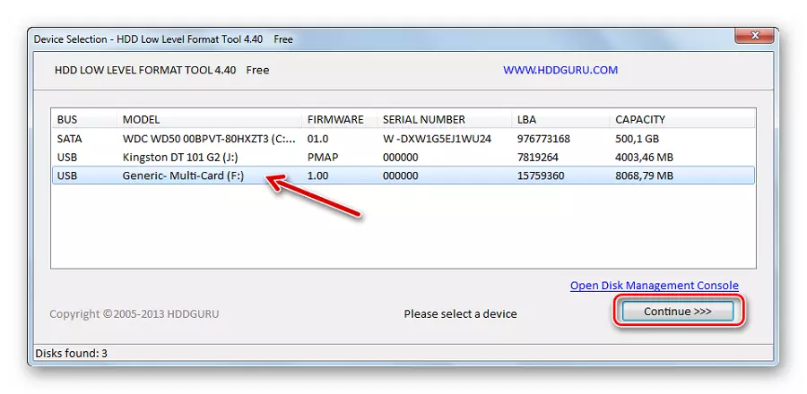 Wybór mediów na narzędzia do formatu niskiego poziomu HDD