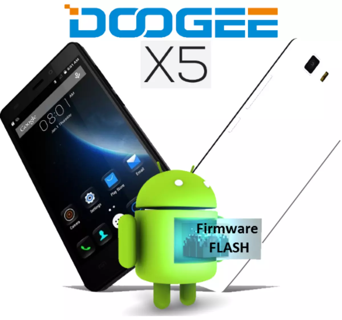 Cara Flash Doogee X5