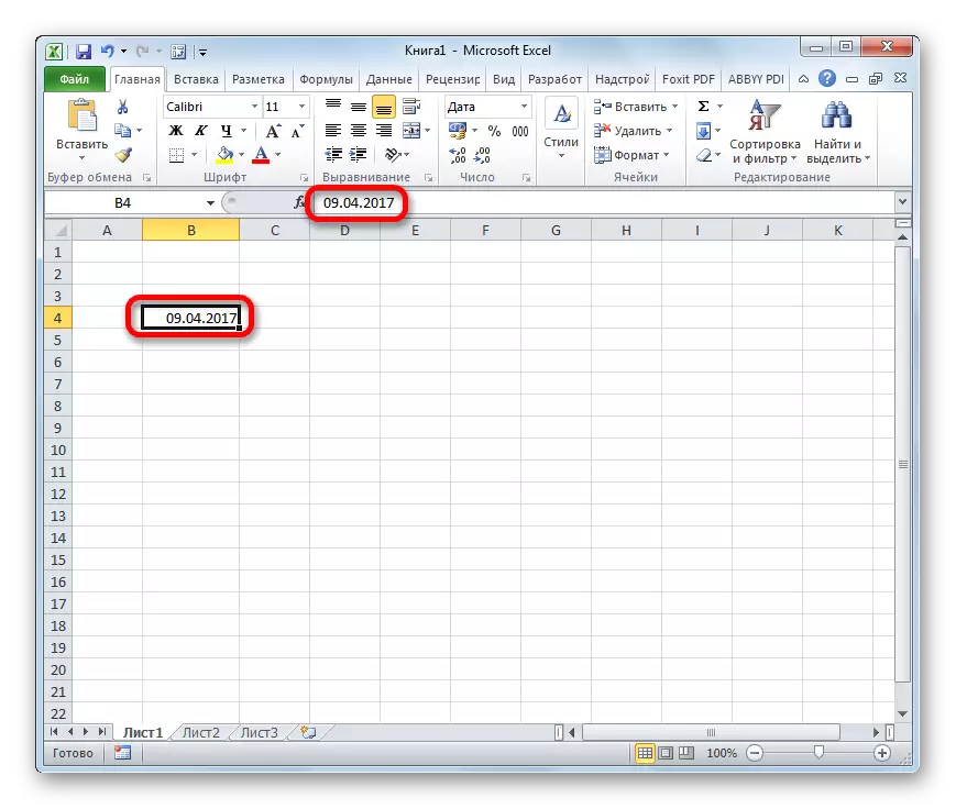 Data Microsoft Excel-en