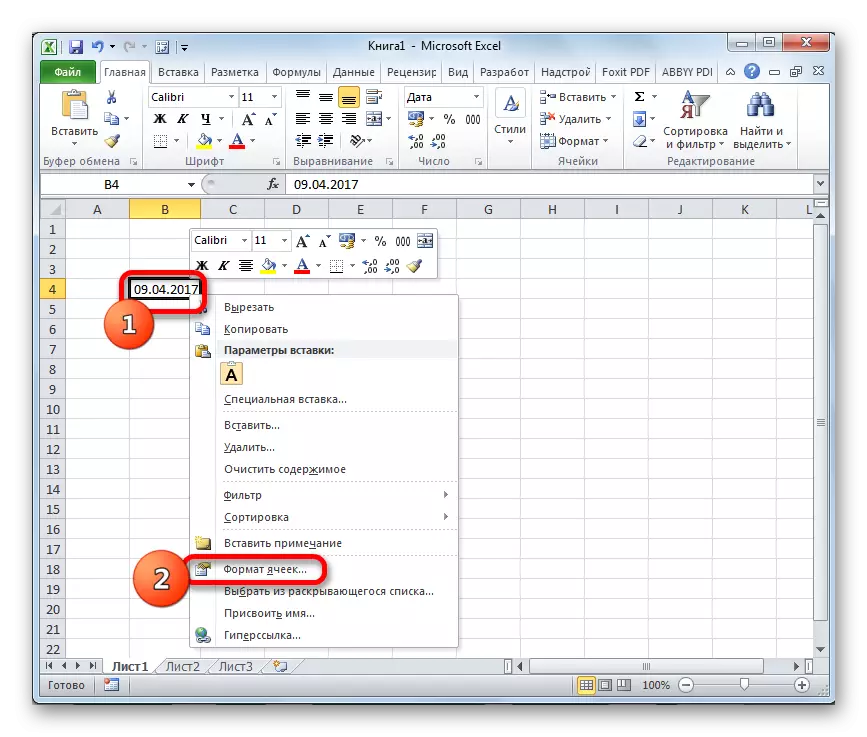 Alterne para a janela Formatação no Microsoft Excel