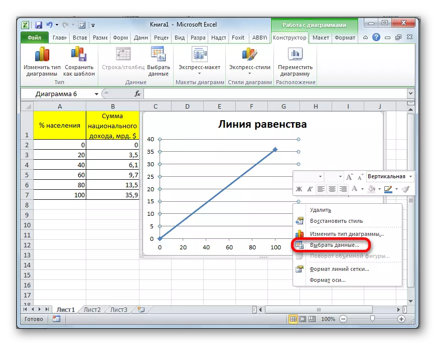 Μετάβαση στην επιλογή δεδομένων στο Microsoft Excel