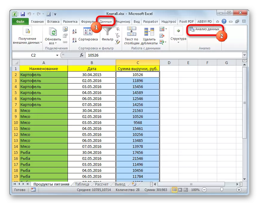 Microsoft Excel-д өгөгдлийн шинжилгээний хэрэгслийг эхлүүлнэ үү