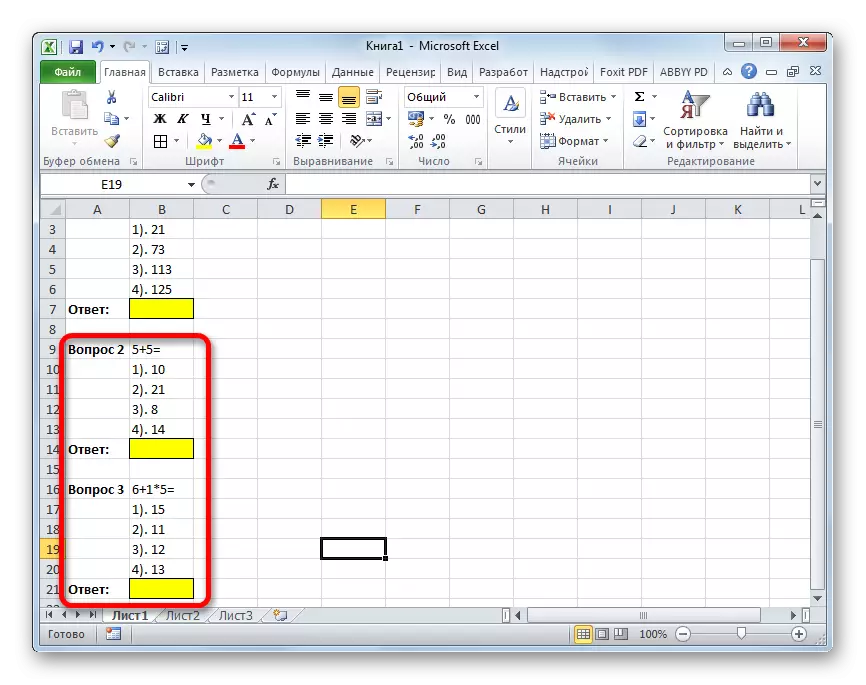 Microsoft Excel-dagi ikkita yangi savol