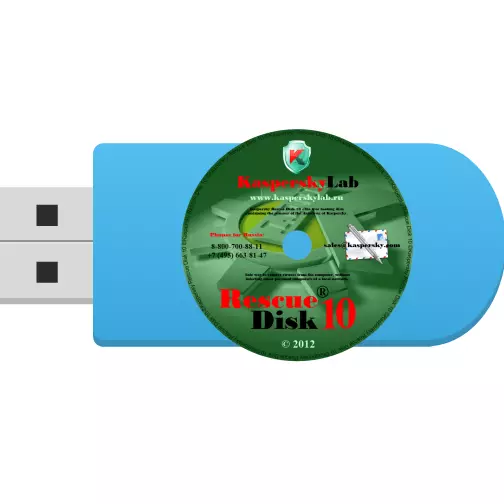 USB फ्ल्यास ड्राइभमा कास्परकी उद्धार डिस्क 10 कसरी रेकर्ड गर्ने
