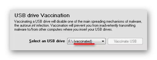 ការការពារពីស្ថានភាពនៅក្នុងវ៉ាក់សាំង USB USB