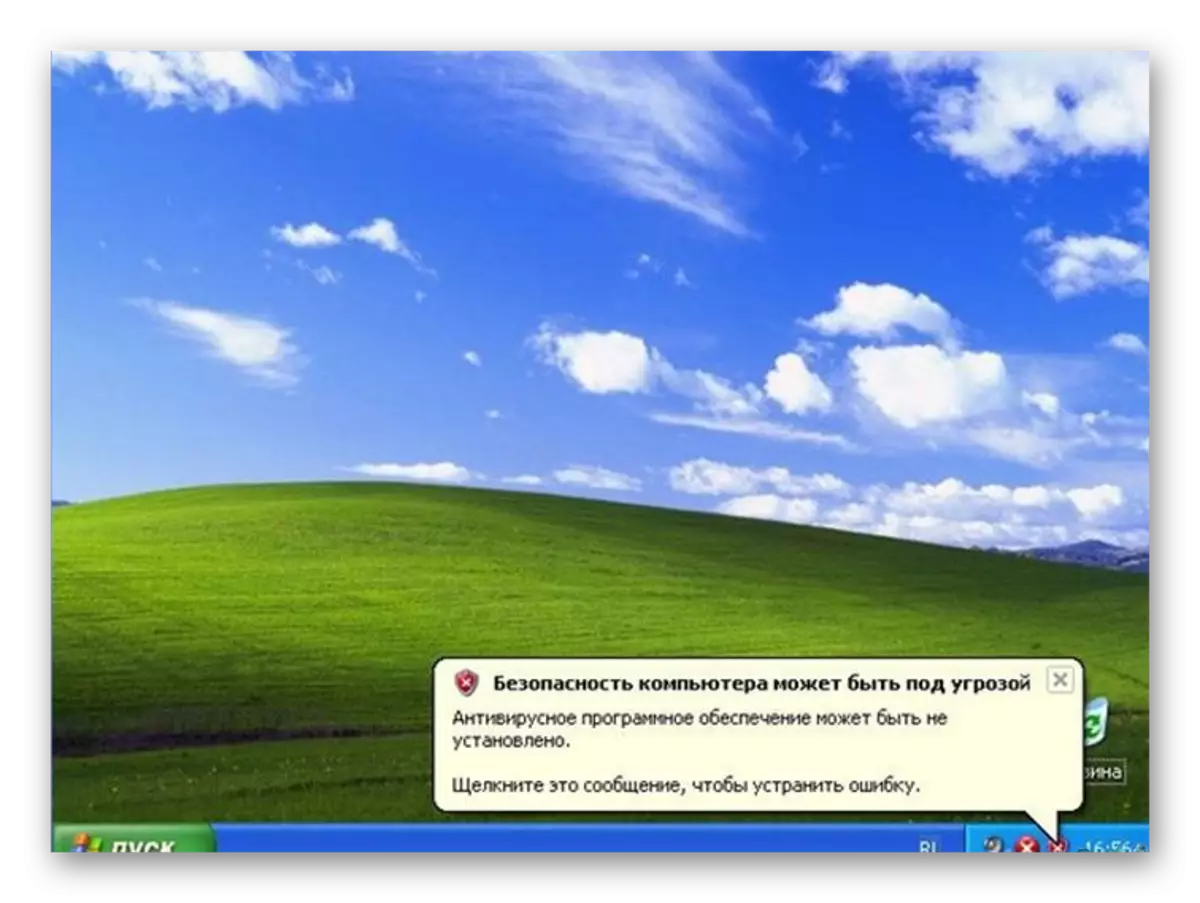 Scrivania Windows XP.