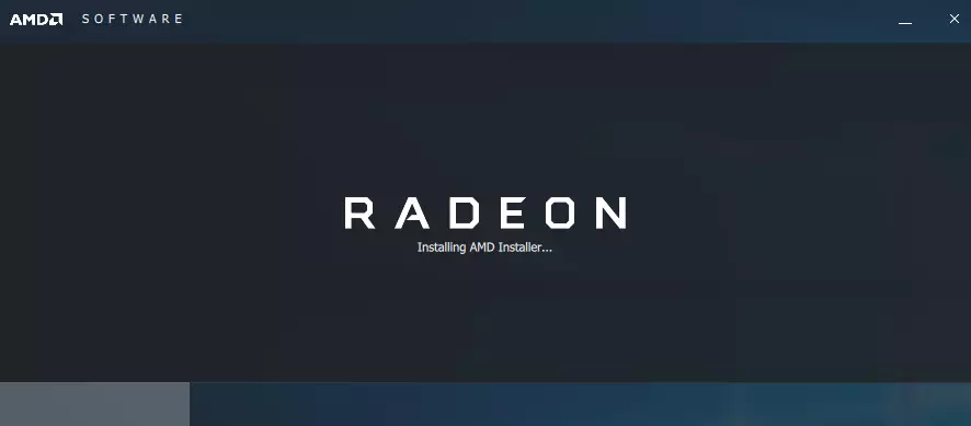 תהליך התקנת Radeon.