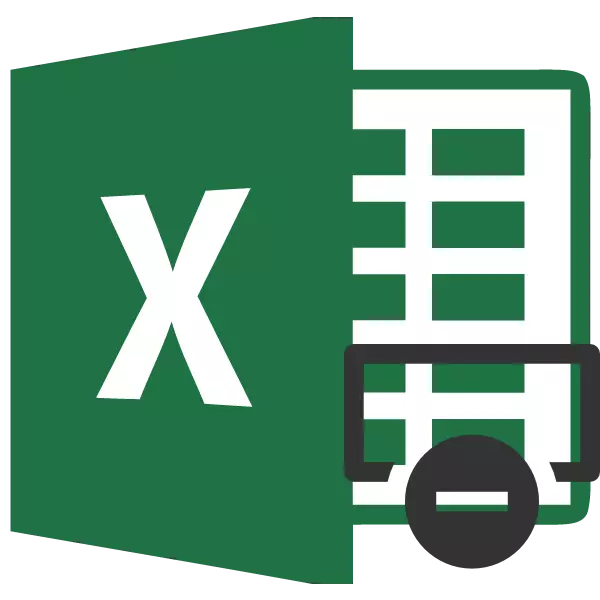 ការលុបខ្សែអក្សរនៅក្រុមហ៊ុន Microsoft Excel