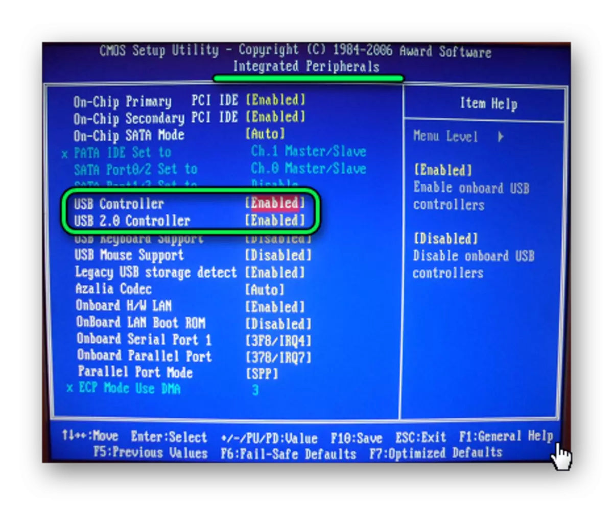 Switches USB-Controller in Award BIOS