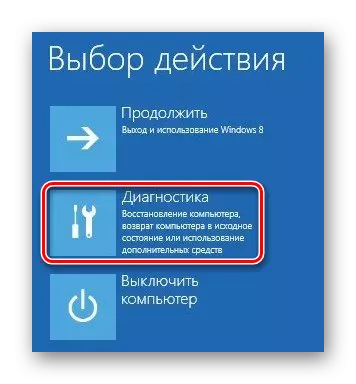 Windows 8 pemilihan tindakan
