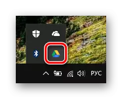 Google disk ikona u tri prozora