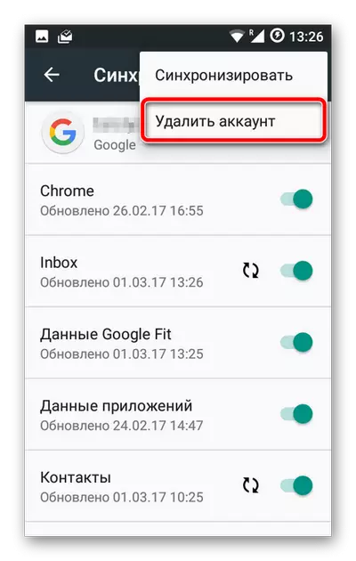 Eliminați contul Google cu dispozitivul Android