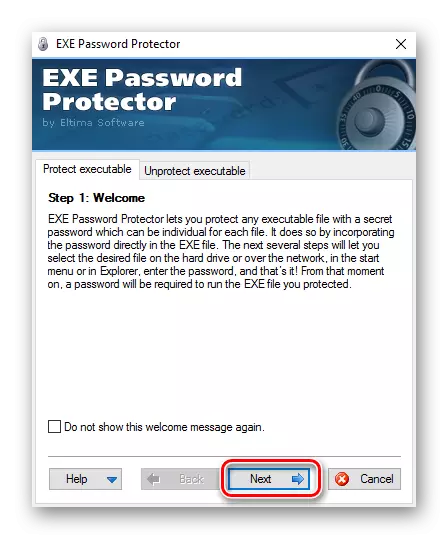 Primo passo nella password EXE