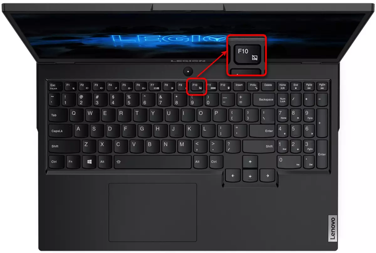 Відключення тачпада на ігровому ноутбуці Lenovo за допомогою гарячої клавіші