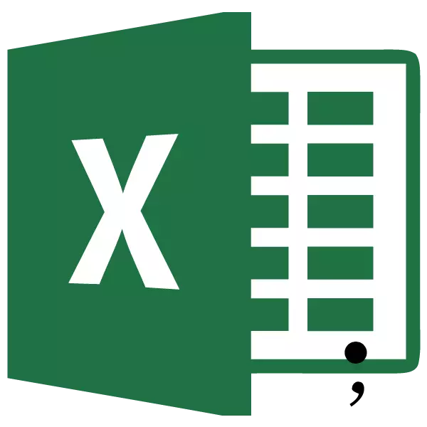 쉼표를 Microsoft Excel의 포인트로 바꾸기