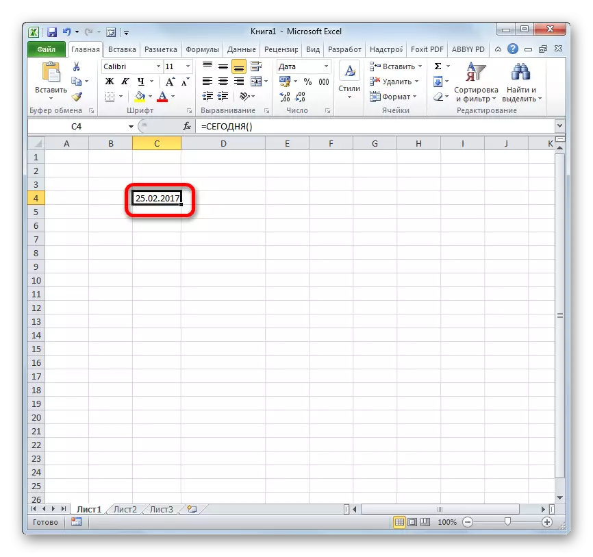 The cell is correctly formatted in Microsoft Excel