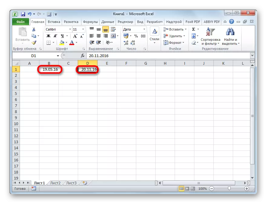 Datoer er klar til drift i Microsoft Excel