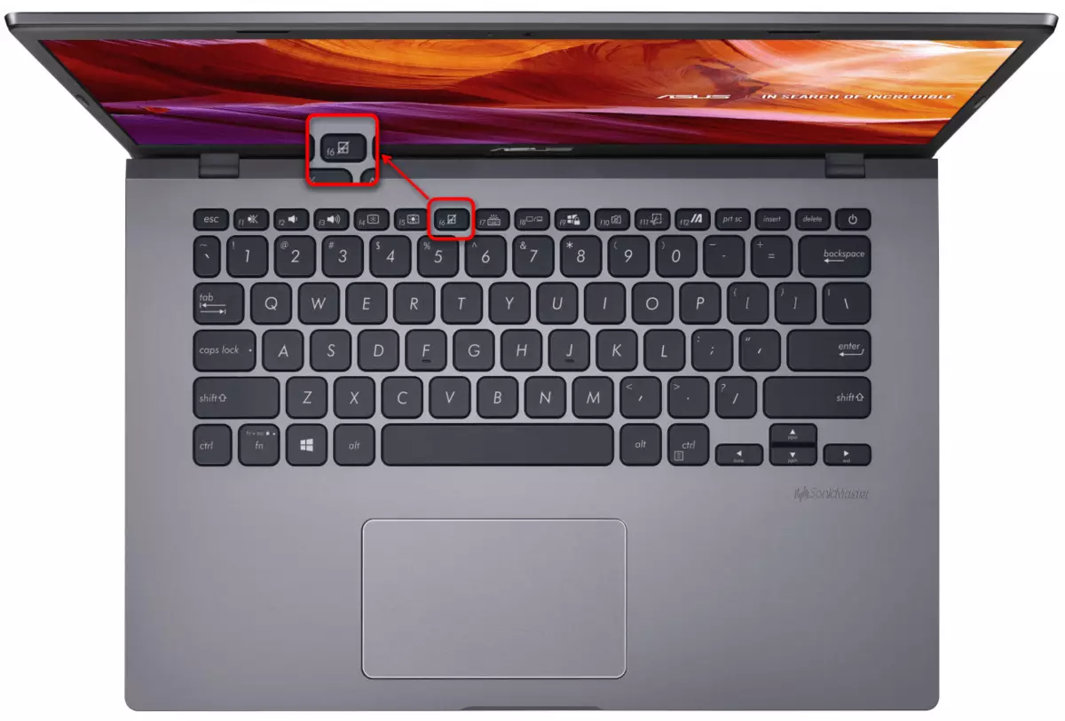 Dayakan dan cabut pad sentuh dengan kunci panas pada komputer riba ASUS