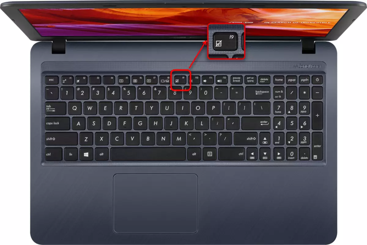 The touchpad does not work on ASUS laptop 1092_3